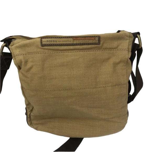 Fossil Tan Canvas Messanger Bag Cross Body ZB4709 - Picture 3 of 11